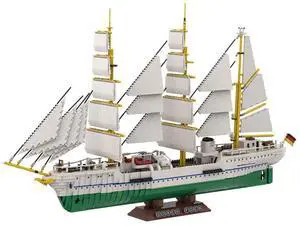 ZITIANYOUBUILD Custom MOC-162206 Gorch Fock German Navy Vintage Ship Model(7599PCS) Toys Gift