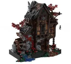 ZITIANYOUBUILD Custom MOC-214249 Medieval MOC Waterwheel Mill Building Blocks Set (2717PCS)