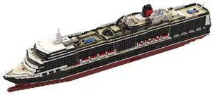 ZITIANYOUBUILD Custom MOC-119910 1/375 Large Cruise Model(5132PCS) Toys Gift for Christmas