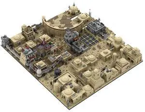 ZITIANYOUBUILD Custom MOC-76005 Mos Eisley Cantina and Tatooine At War Series 28842 Parts