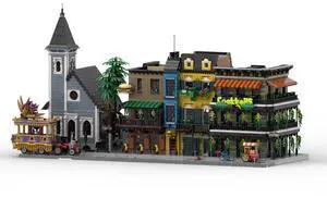 ZITIANYOUBUILD Custom MOC-173996 French Quarter New Orleans Classic Architecture (15126PCS)