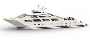 ZITIANYOUBUILD Custom MOC-69299 Luxury Yacht Model(6312 PCS) Toys Gift for Christmas