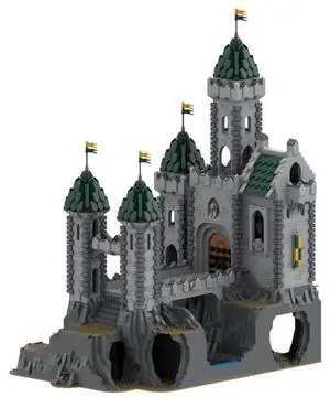 ZITIANYOUBUILD Custom MOC-152895 Medieval Green Dragon Fortress Castle Model(6721PCS) Toys Gift
