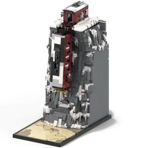 ZITIANYOUBUILD Custom MOC-125839 Train-wrecked Diorama with Fallen Train Car 4694 Parts