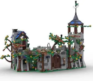 ZITIANYOUBUILD Custom MOC-185913 Medieval Forestmen Castle Assembly Toy Blocks Set (1190PCS)