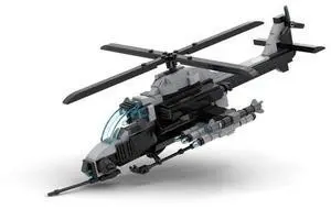ZITIANYOUBUILD Custom MOC-217189 Helicopter AH-1 Colibri Building Blocks Set (431PCS)