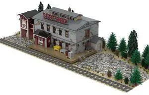 ZITIANYOUBUILD Custom Moc-88547 Sign Shop Railroad Industry (10749 Parts) Gift For Christmas