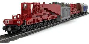 ZITIANYOUBUILD Custom Moc-159781 Uaai 839 Schnabel Car Railroad Freight Car Train (4806pcs)