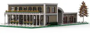 ZITIANYOUBUILD Custom MOC-96122 1/40 Breakwater Pass Pretorius Bus Terminal 18217 Parts