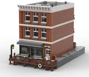 ZITIANYOUBUILD Custom MOC-91053 Butcher Shop CM7 Modular Building with Interior (5260 Parts)