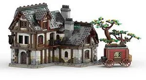 ZITIANYOUBUILD Custom MOC-177601 Medieval Tavern Assembly Toys Building Blocks Set (3422PCS)