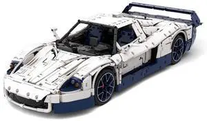 ZITIANYOUBUILD Custom MOC-155137 1/8 Scale Supercar Vehicle Model(3920PCS/White) Toys Gift