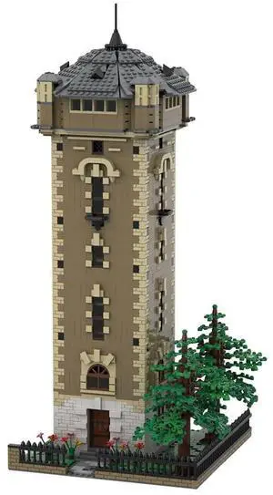 ZITIANYOUBUILD Custom MOC-160598 Old Water Tower Model(2264PCS) Toys Gift for Christmas
