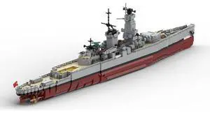 ZITIANYOUBUILD Custom MOC-114297 Military WWII German Admiral Hipper Heavy Cruiser 4147PCS