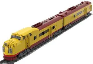 ZITIANYOUBUILD Custom MOC-97195 M10005 A & B-Units Locomotive & Carriage(2247+ PCS) Toys Gift