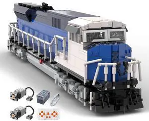 ZITIANYOUBUILD Custom MOC-125573 EMD SD90/43MAC Salt Fantasy Livery Train (2256PCS) Toys Gift