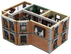 ZITIANYOUBUILD Custom MOC-124801 Double Storey Studio Model Street Scene (2146PCS) Toys Set