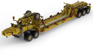 ZITIANYOUBUILD Custom MOC-41089 A Semi-trailer With Five Fully Suspended And Sprung 2407pcs