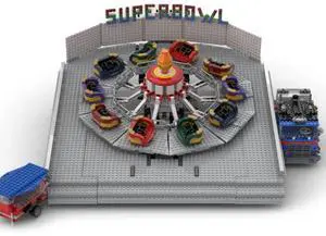 ZITIANYOUBUILD Custom MOC-148109 Superbowl Fairground Ride Model (2839PCS) Toys Gift