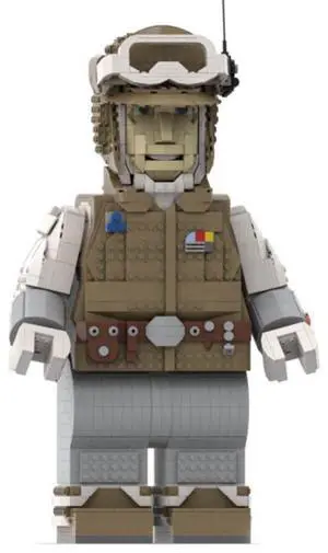 ZITIANYOUBUILD Custom MOC-116564 War Figure Model with Helmet(2441PCS) Toys Gift for Christmas