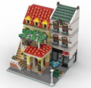 ZITIANYOUBUILD Custom MOC-85678 Modular La Locanda Italian Restaurant With Room 2345pcs+