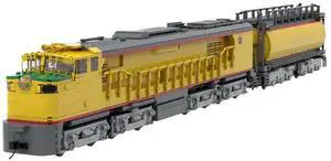 ZITIANYOUBUILD Custom MOC-118323 Pacific GTEL 8500 Veranda and Fuel Tender Train (3539 Parts)