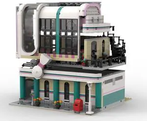 ZITIANYOUBUILD Custom MOC-58435 Jims Bowling Alley & Diner Toys Gift for Christmas 2171Pcs