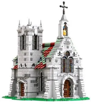 ZITIANYOUBUILD Custom MOC-198172 Medieval Old Church Building Blocks Set (2496PCS) Toys Gift