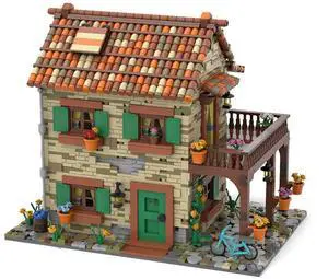 ZITIANYOUBUILD Custom MOC-77566 House Italy No. 3 Classic Town (2950 Parts) Toys Gift