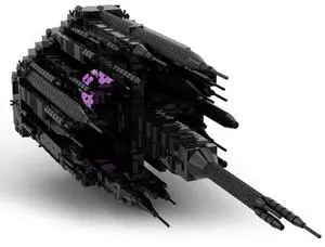 ZITIANYOUBUILD Custom MOC-125965 Replicator-Cruiser Space Wars Ship Sci-Fi Spacecraft(2064PCS)