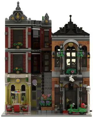 ZITIANYOUBUILD Custom MOC-134365 Downtown Magic Shop Model Street Scene(2810PCS) Toys Gift