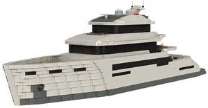 ZITIANYOUBUILD Custom MOC-157092 Super Luxury Yacht Model(3255PCS) Toys Gift for Christmas