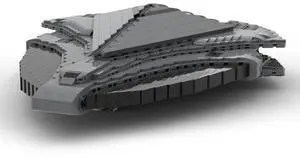 ZITIANYOUBUILD Custom MOC-127693 Goauld Alkesh Sci-fi Battleship Model(2042PCS) Toys Gift