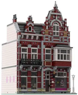 ZITIANYOUBUILD Custom Dutch Pastry Shop MOC-100704 Dessert Street  (3419 Parts) Toys Gift