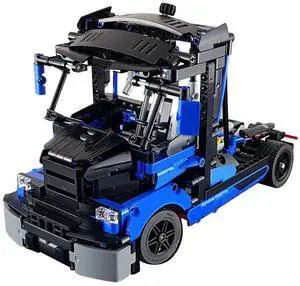 ZITIANYOUBUILD Custom MOC-61058 Truck Model(808PCS/Blue) Building Toys Set Gift for Christmas