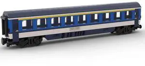 ZITIANYOUBUILD Custom MOC-61486 6wide Static Edition Czech 1st Class Passenger Car 688 Parts