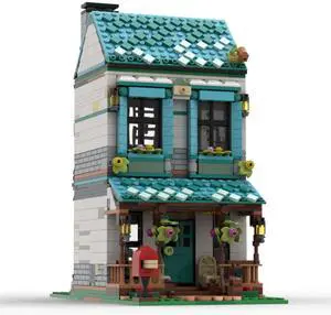 ZITIANYOUBUILD Custom MOC-140843 Home & Apartment Street Scene Theme(1511PCS/Blue) Toys Gift