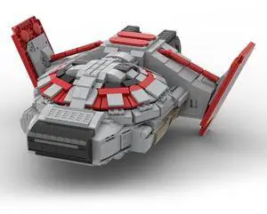 ZITIANYOUBUILD Custom MOC-144321 Terran -Valkyrie Mini Spaceship Model (1269 Parts)