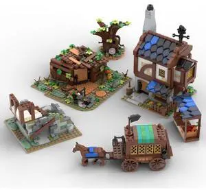 ZITIANYOUBUILD Custom MOC-120195 Medieval Village Pack 21325 1122 Parts Toys Gift for Christmas