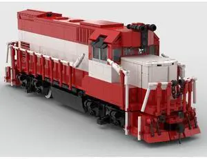 ZITIANYOUBUILD Custom MOC-104691 Frisco GP15 Retro Train (1449 Parts) Toys Gift for Christmas