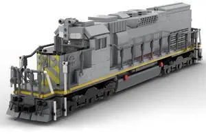 ZITIANYOUBUILD Custom MOC-112387 Kansas City Southern SD40T-2 Train Model (1899 Parts)