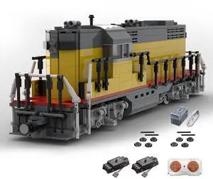 ZITIANYOUBUILD Custom MOC-79698 Union Pacific GP9 Train Model with Dual Motor (1284 Parts)