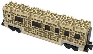 ZITIANYOUBUILD Custom MOC-128739 Sci-Fi Cube Carriage Train Model (1614 Parts) Toys Gift
