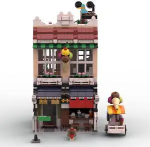 ZITIANYOUBUILD Custom MOC-113478 Ice Cream & Noodle Store(1073PCS) Toys Gift for Christmas