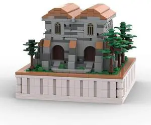 ZITIANYOUBUILD Custom MOC-138404 Roman Horreum [Storage] Module Medieval Model (821 Parts)