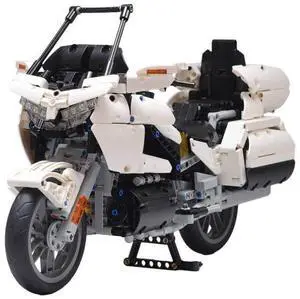 ZITIANYOUBUILD Custom MOC-29748 Motorcycle Model(1290PCS/White) Toys Gift for Christmas
