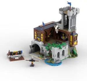 ZITIANYOUBUILD Custom MOC-115655 Medieval Black Sakers Tower (944 Parts) Toys Gift