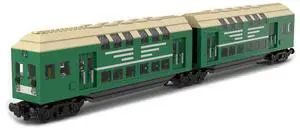 ZITIANYOUBUILD Custom MOC-109281 7-Axle Train Carriage (1544 Parts) Toys Gift for Christmas