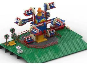 ZITIANYOUBUILD Custom MOC-125626 Fairground Model Street View (1459 Parts) Toys Gift