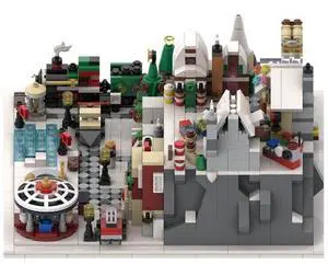 ZITIANYOUBUILD Custom MOC-56563 Winter Wonderland  Winter Village Architecture 1533 Parts
